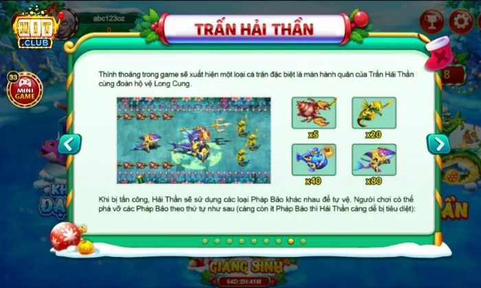 bắn cá Hitclub Người chơi tìm cách kết liễu Hải Thần và ăn trọn phần thưởng của Ngọc Hồn